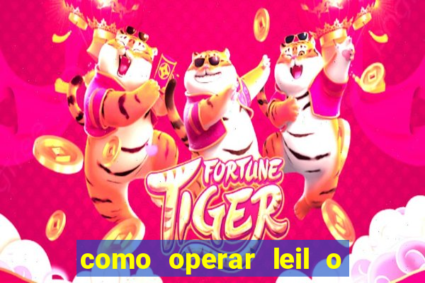 como operar leil o de abertura mini indice